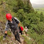 on Mauri e Miki Ferrata Burrone Giovanelli